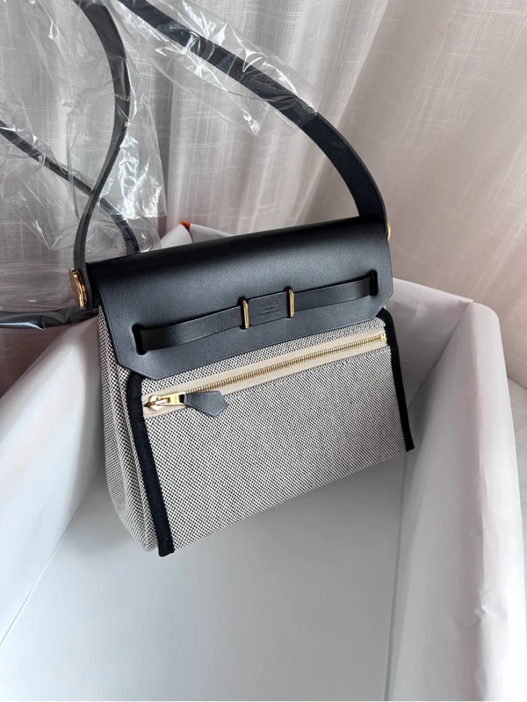 MINI HERBAG Ecru/Black GHW